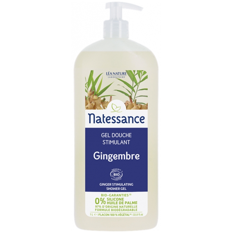 Natessance Gel douche bio Gingembre - 1 L