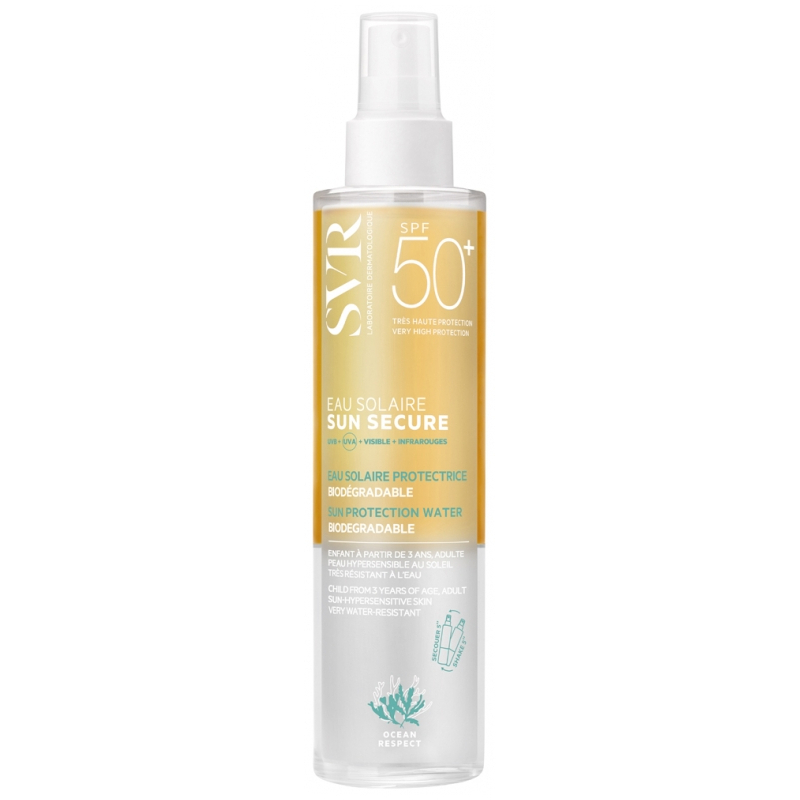 SVR Sun Secure Eau Solaire Protectrice Biodégradable SP50+ - 200ml