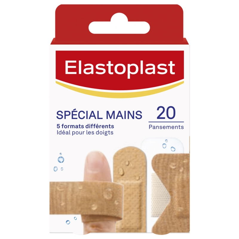 Elastoplast Aqua Protect Spécial mains - 20 pansements