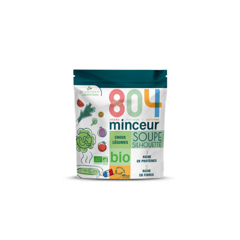 3 Chênes 804 soupe silhouette bio aux choux - 180 g