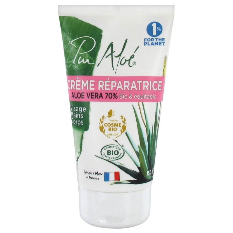 Pur Aloé Crème Réparatrice à l'Aloe Vera 70% Bio - 150ml