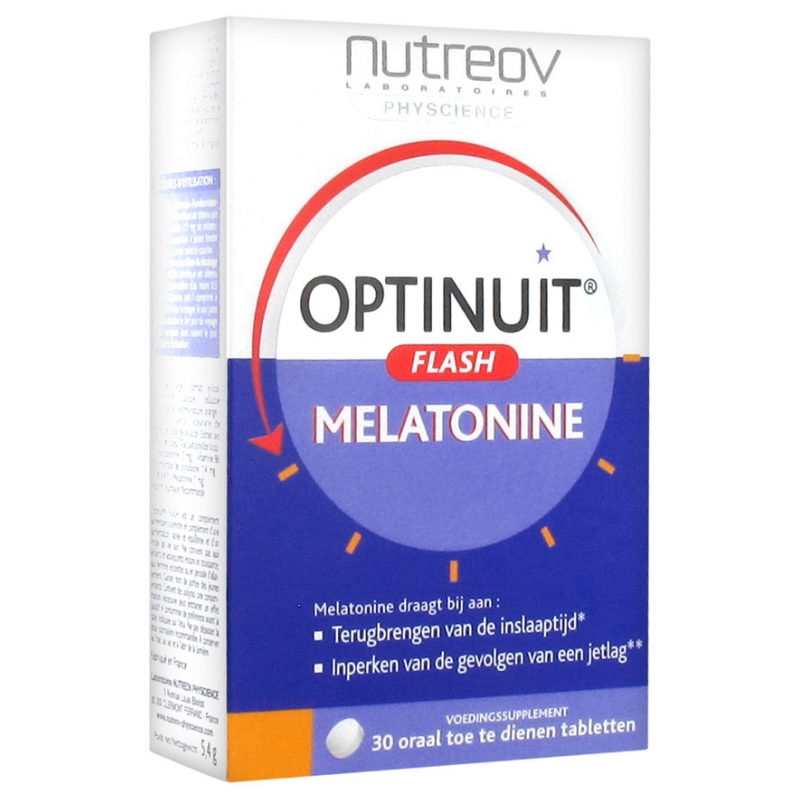 Nutreov Optinuit Flash Mélatonine - 30 Comprimés