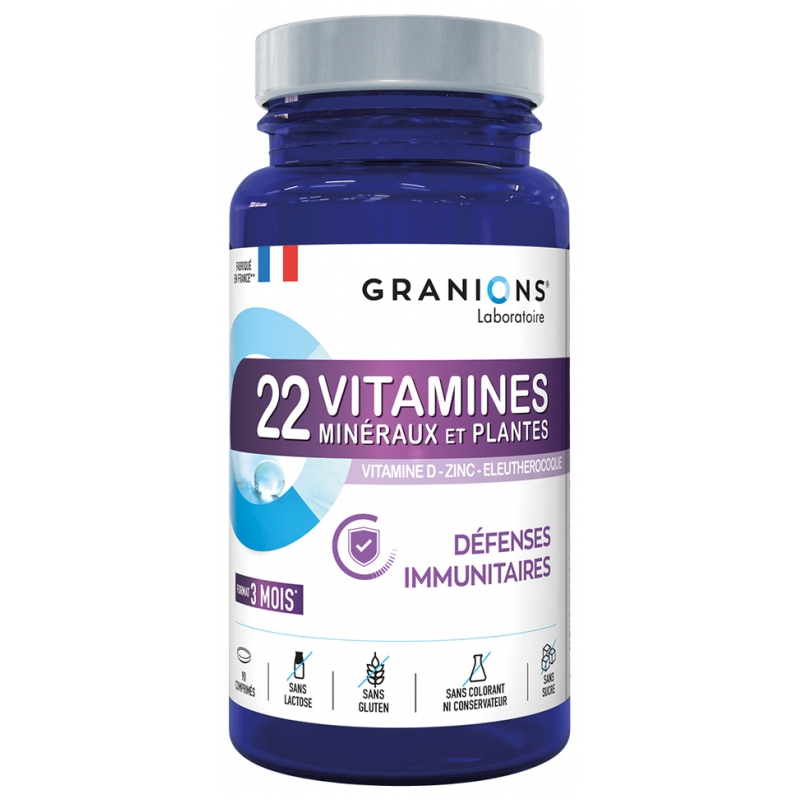 Granions 22 Vitamines Minéraux et Plantes - 90 Comprimés