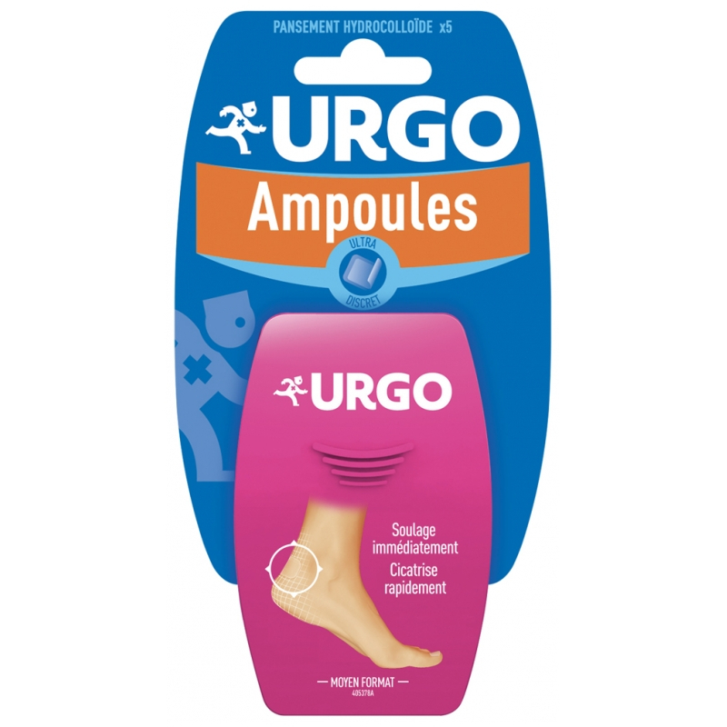 Urgo Ampoules Traitement Talon - 5 Pansements Moyen Format