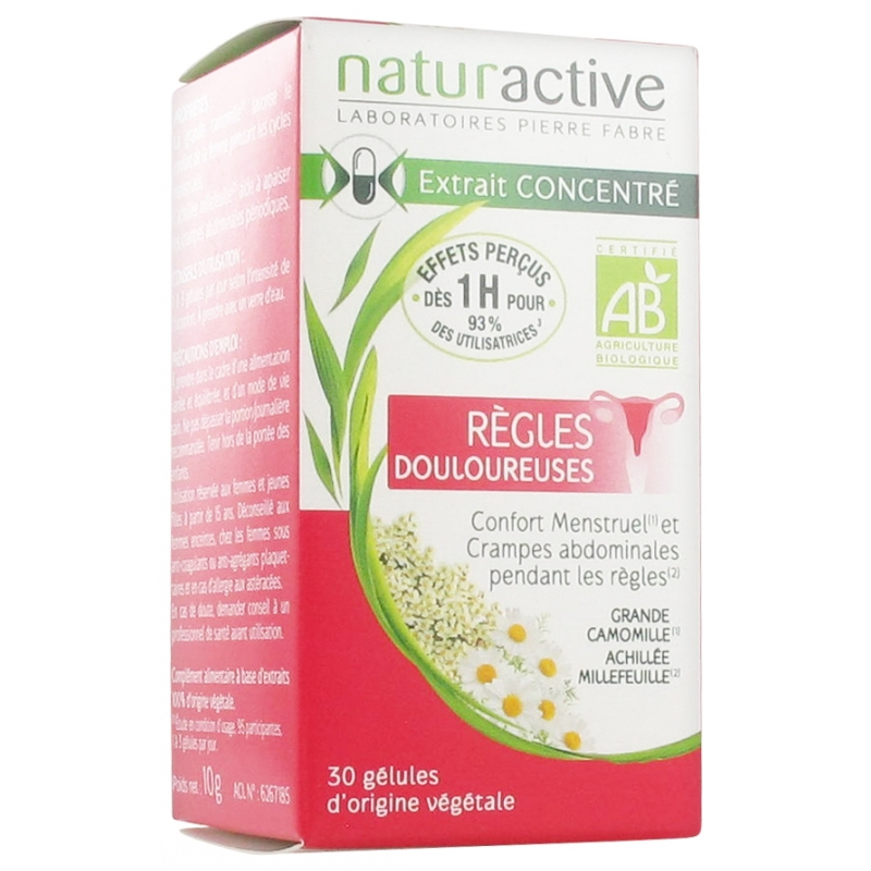 Naturactive Règles Douloureuses Bio - 30 Gélules