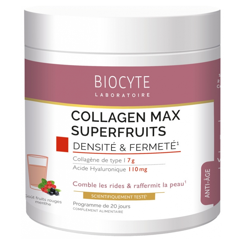 Biocyte Beauty Food Collagen Max Fruits Rouges-Menthe - 260 g