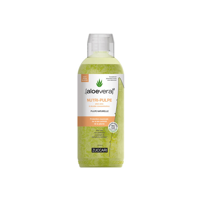 ZUCCARI ALOEVERA NUTRI-PULPE GOÛT PÊCHE BLANCHE - 1L