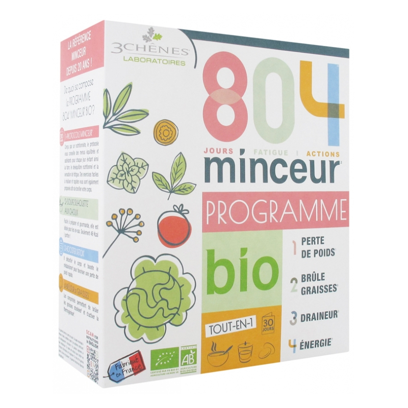 3 Chênes 804 Pack Minceur Programme Bio - 3 unités