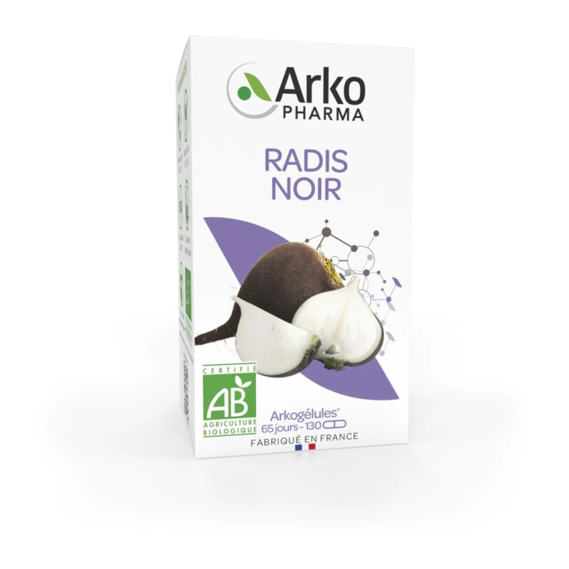 Arkopharma Arkogélules Radis Noir Bio - 130 Gélules