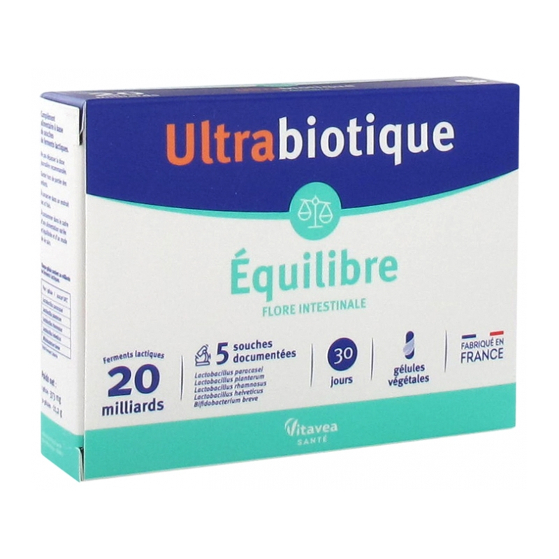 Nutrisanté Ultrabiotique équilibre - 60 gélules