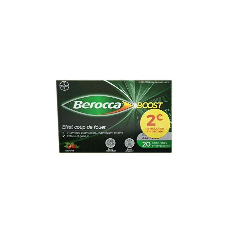 Bayer Berocca Boost - 20 comprimés effervescents