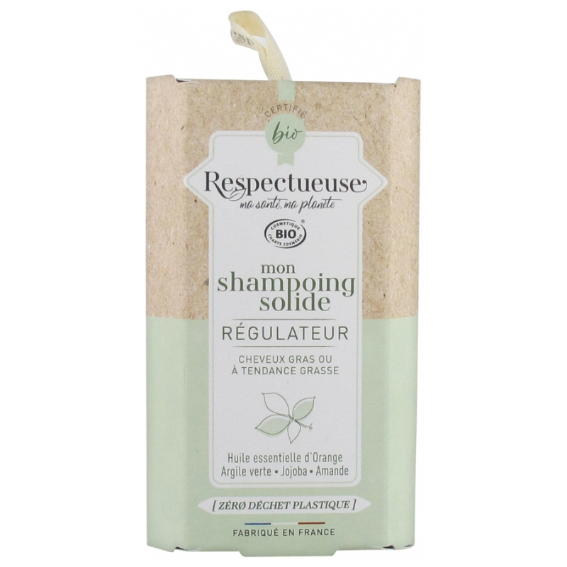 Respectueuse Mon Shampoing Solide Régulateur Bio - 75 g