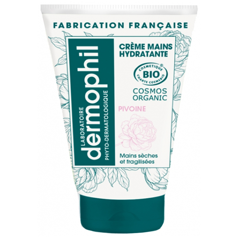 Dermophil Indien Crème Mains Hydratante Pivoine Bio - 50 ml