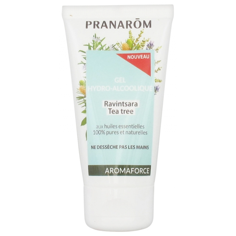 Pranarôm Aromaforce Gel Hydro-Alcoolique Ravintsara Tea Tree - 50 ml