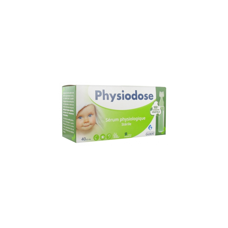 Gilbert Physiodose Sérum Physiologique Stérile - 40 Unidoses Végétales