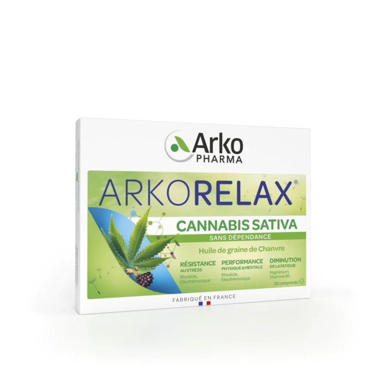 Arkopharma Arkorelax Cannabis Sativa - 30 comprimés