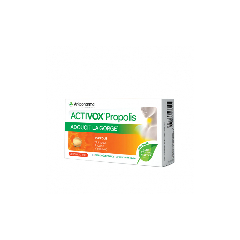 Arkopharma Activox Propolis miel citron - 20 comprimés