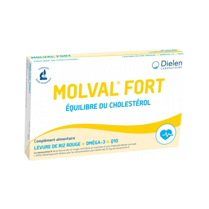 Dielen Cholesterol  Molval Fort - 90 Capsules 