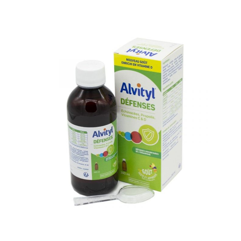  Alvityl Défenses sirop goût tutti-frutti - 240 ml