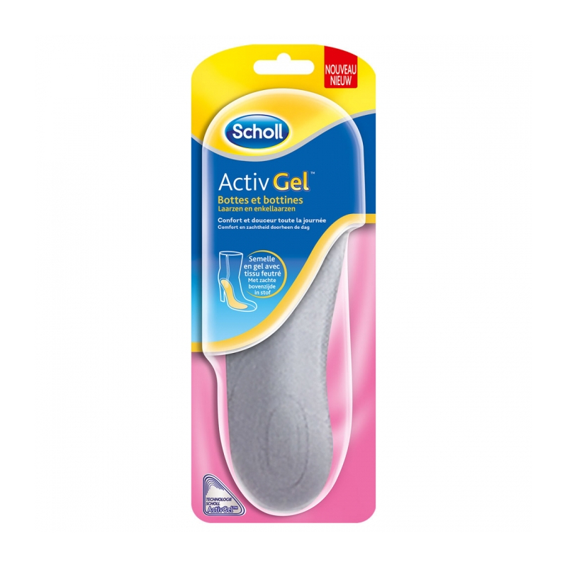 Scholl Semelles Activ Gel Bottes Et Bottines Pointure 35-40.5 - 1 Paire 