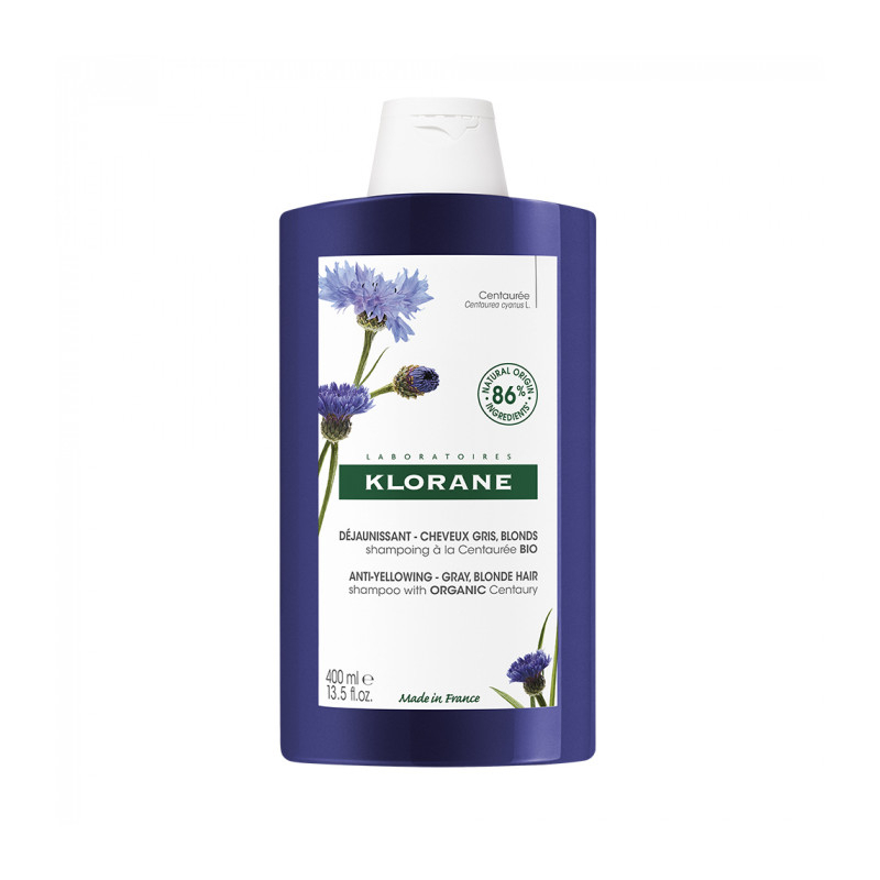 Klorane Shampoing déjaunissant à la Centaurée Bio - 400ml