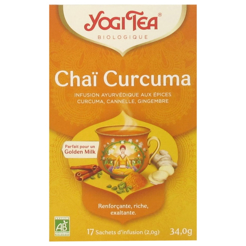 Yogi Tea Chaï Curcuma Bio - 17 Sachets