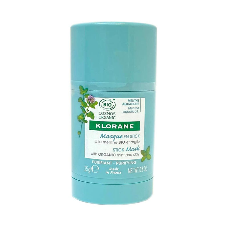 Klorane Masque en stick Menthe aquatique Bio - 25g