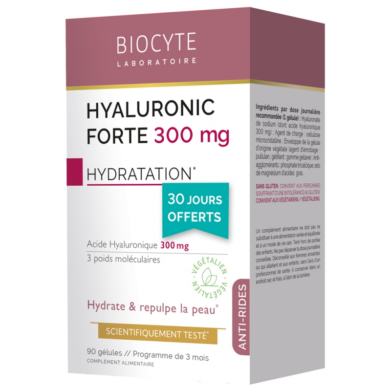 Biocyte Hyaluronic Forte 300mg - 90 gélules