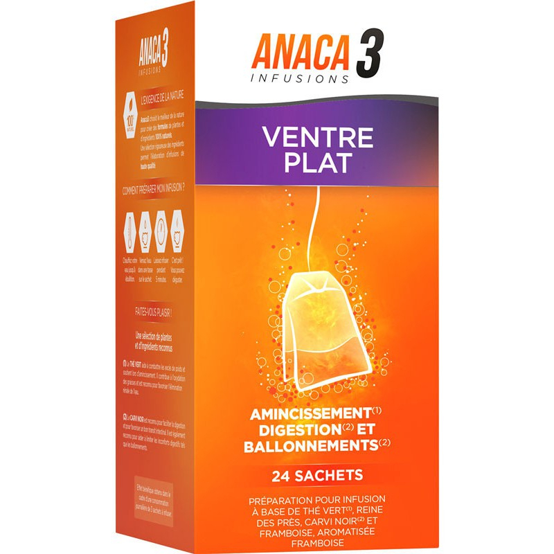 Anaca3 Infusions ventre plat - 24 sachets