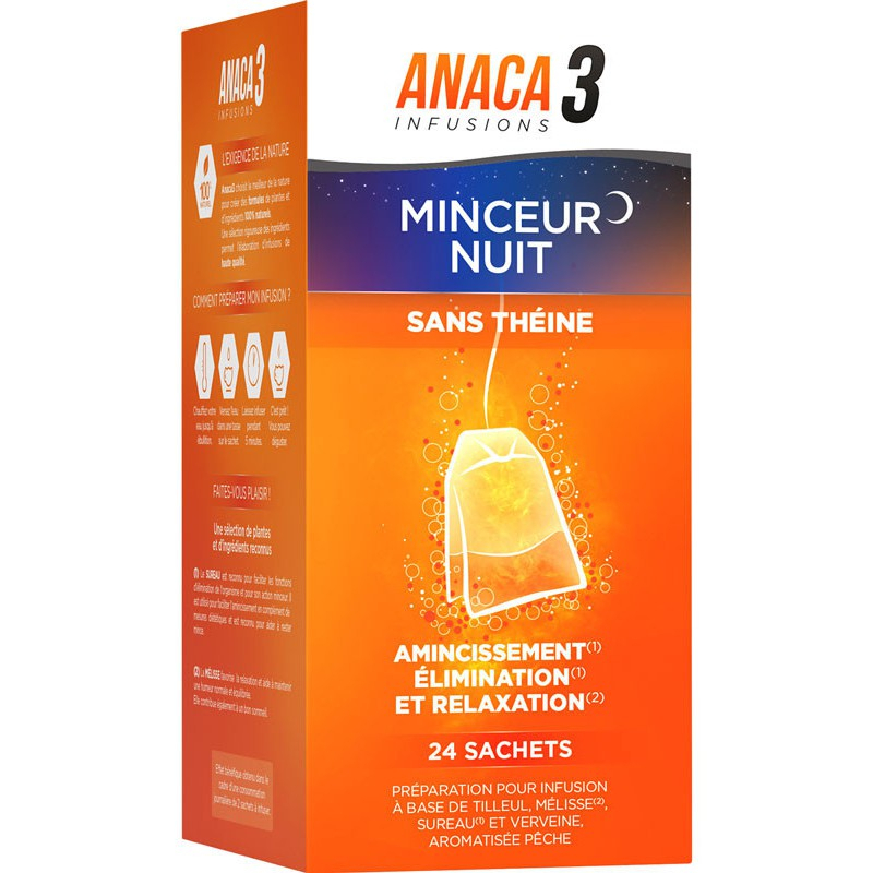 Anaca3 Infusions minceur nuit - 24 sachets