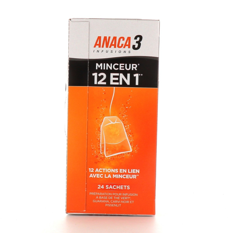 Anaca 3 Infusions Minceur 12 en 1- 24 sachets