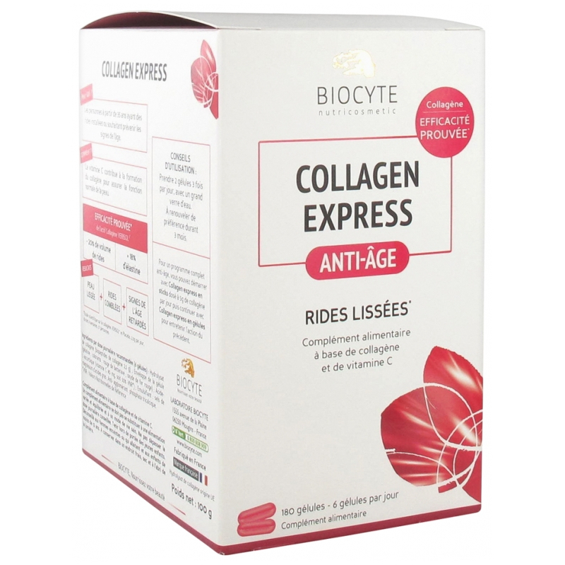 Biocyte Collagen Express Anti-Âge Rides Lissées - 180 Gélules