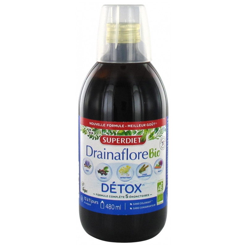 Super Diet Drainaflore Bio Détox - 480ml 