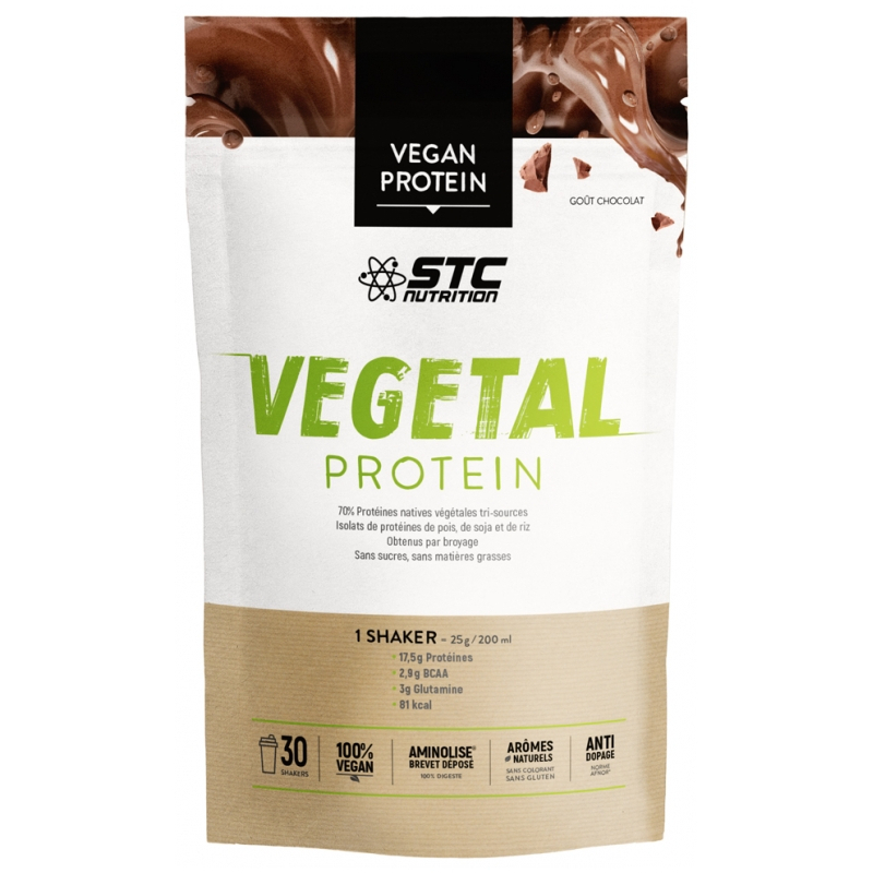 STC Nutrition Vegetal Protein Goût : Chocolat - 750 g