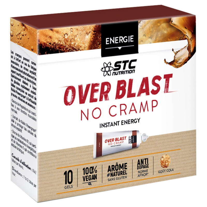 STC Nutrition Over Blast No Cramp - Goût : Cola - 10 Gels