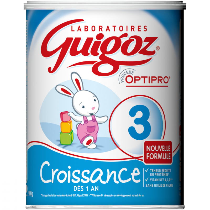 Guigoz Optipro 3 lait bébé poudre Croissance - 900g