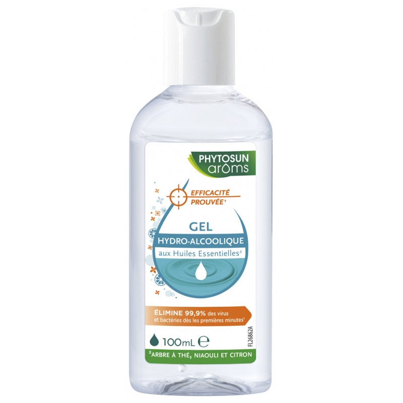 Phytosun Arôms Gel Hydro-Alcoolique aux Huiles Essentielles - 100 ml