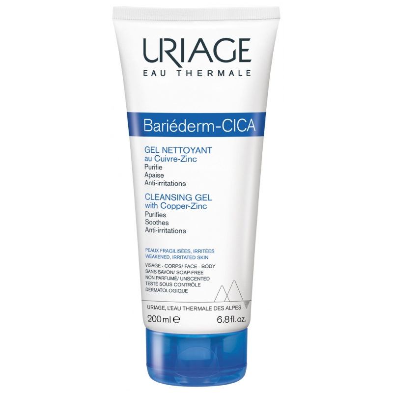 Uriage Bariéderm Cica Gel Nettoyant au Cuivre-Zinc - 200 ml