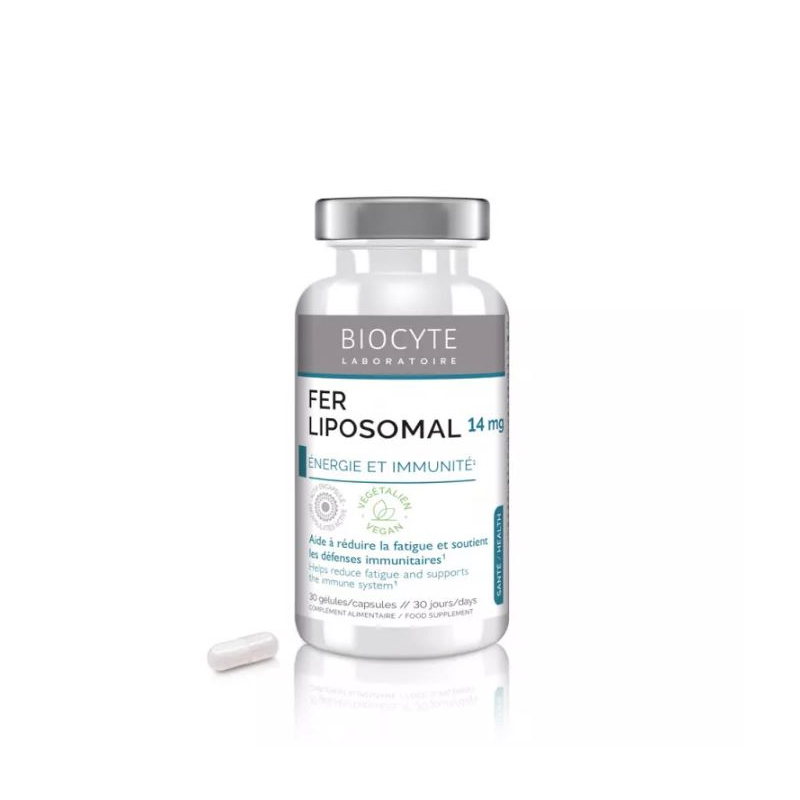 Biocyte Longevity Fe Fer Liposomal - 30 Gélules