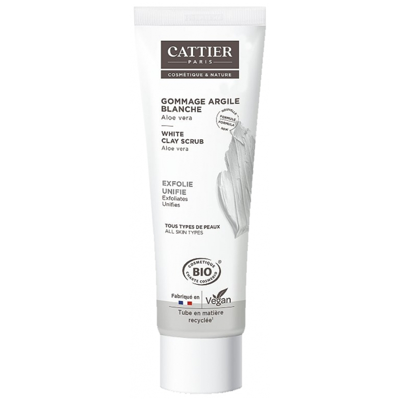 Cattier Gommage Argile Blanche Bio - 100 ml