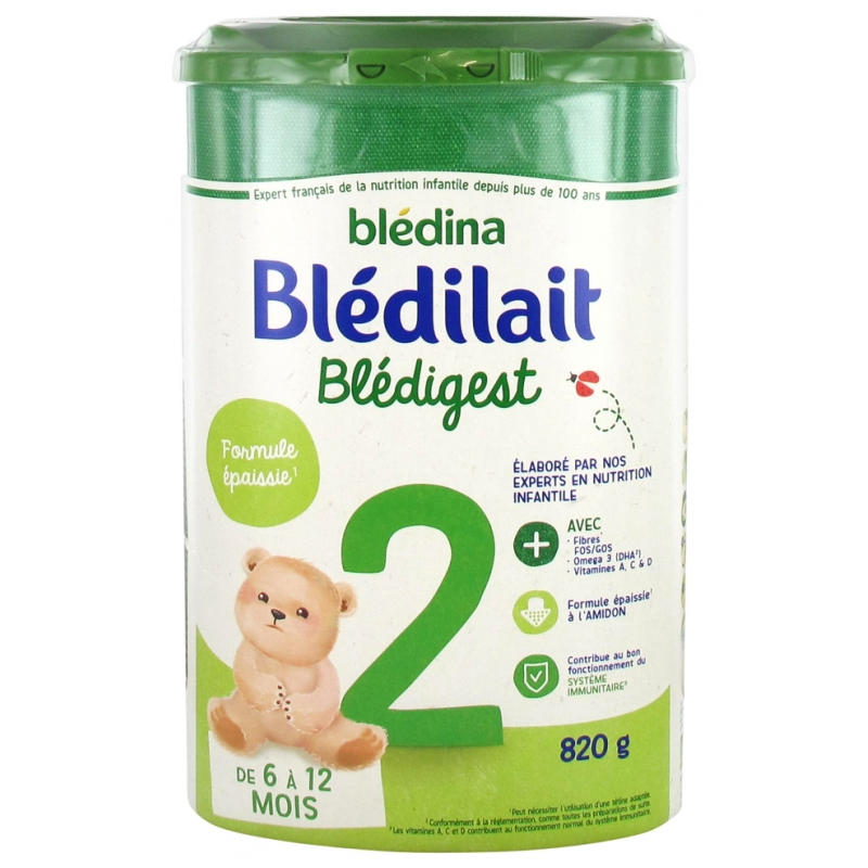 Blédina Blédilait Blédigest 2ème Âge de 6 à 12 Mois - 820 g