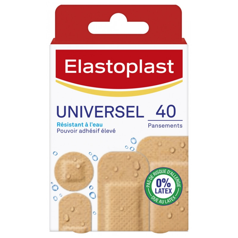 Elastoplast Pansements universel résistant à l'eau - 40 pansements