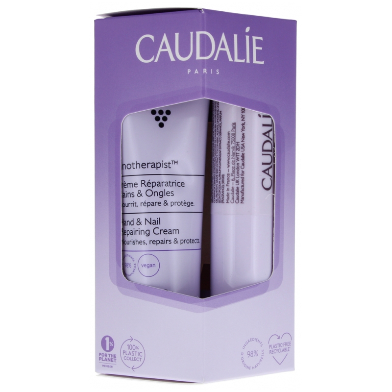 Caudalie Duo Vinotherapist Crème Réparatrice Mains et Lèvres - 2 produits 