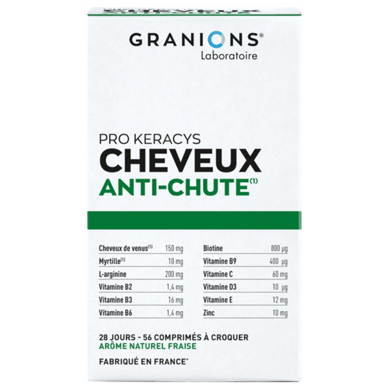 Granions Pro Keracys Cheveux Anti-Chute - 56 Comprimés à Croquer