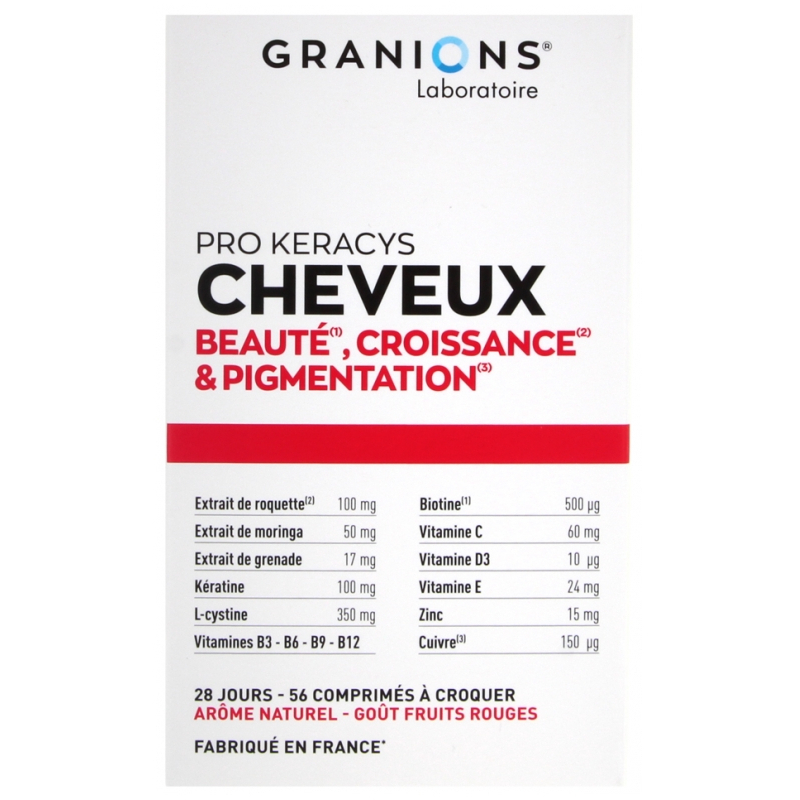 Granions Pro Keracys Cheveux - 56 Comprimés à Croquer