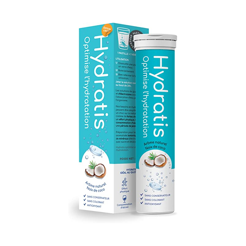 Hydratis Solution d'Hydratation noix de coco -  20 pastilles