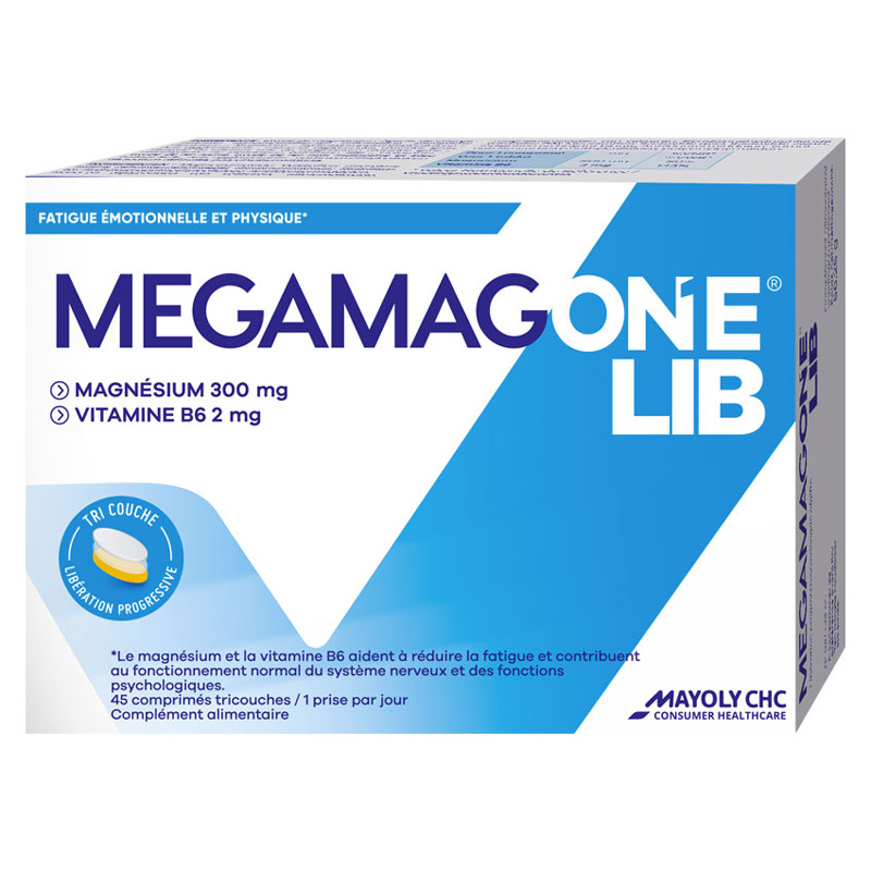 MegaMag One magnésium à libération prolongé - 45 comprimés