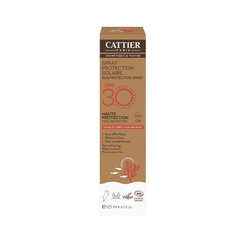 Cattier Spray protection solaire bio SPF 30 - 125 ml 