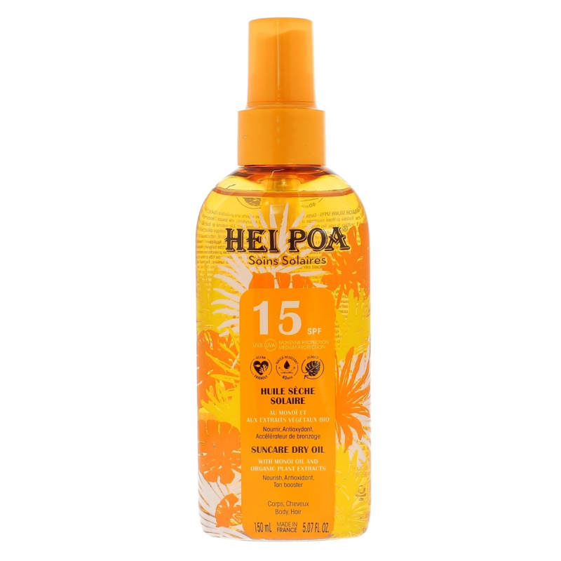 Hei Poa Huile Solaire Monoï SPF15 - 150ml