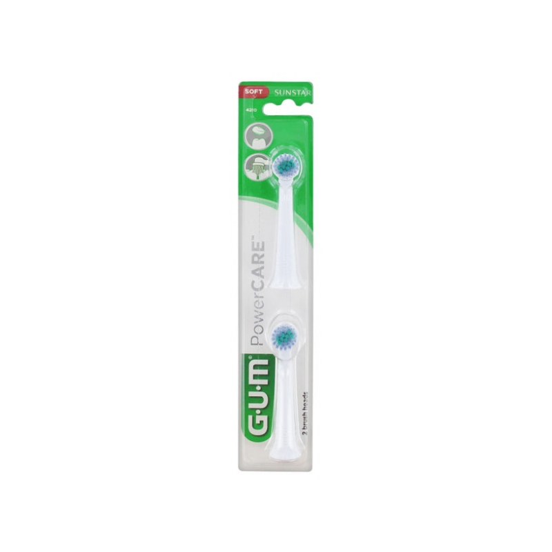 GUM Power Care 2 Têtes de Brosse